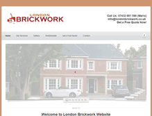 Tablet Screenshot of londonbrickwork.co.uk